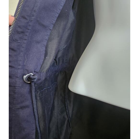 A New Day Navy Blue Lightweight Jacket XL Hip Length Zip & Button Front Pockets - Picture 3 of 7